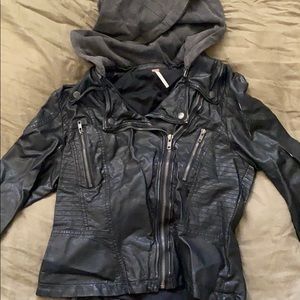 Free people leather jacket